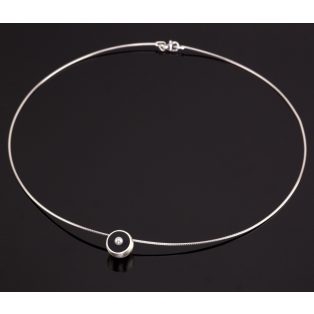 Félgömb nyakék - fekete